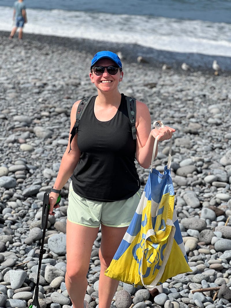 Madeira Friends clean beach at Praia Formosa