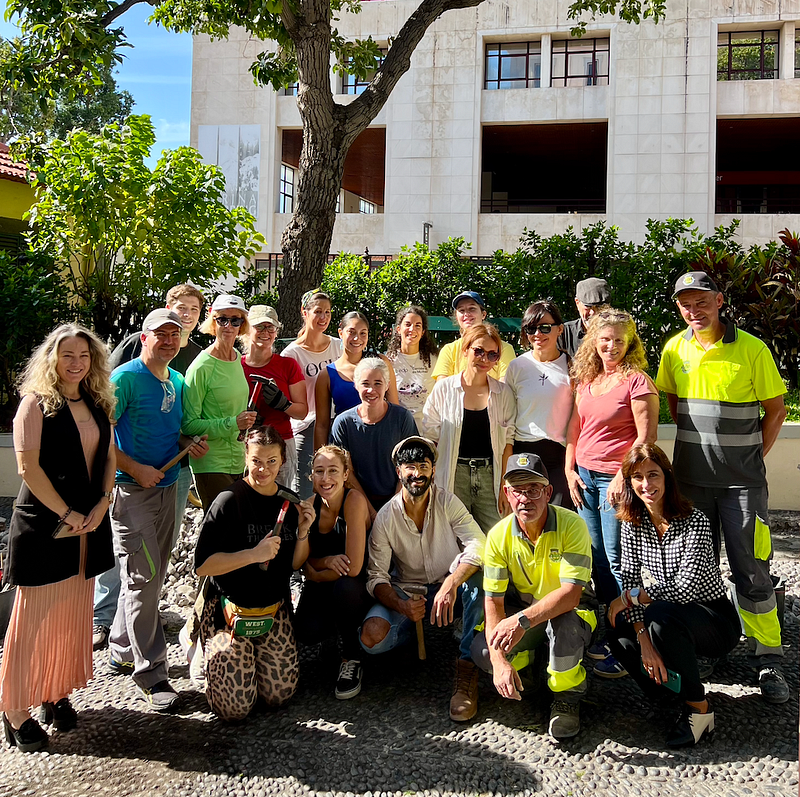 Paver for a day: when locals and internationals unite to celebrate Madeiran Heritage